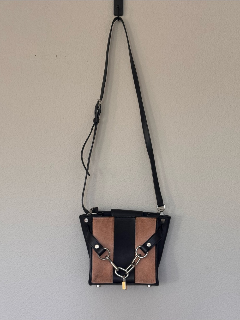 Alexander Wang Attica Chain Mini Crossbody Bag – Suede & Leather